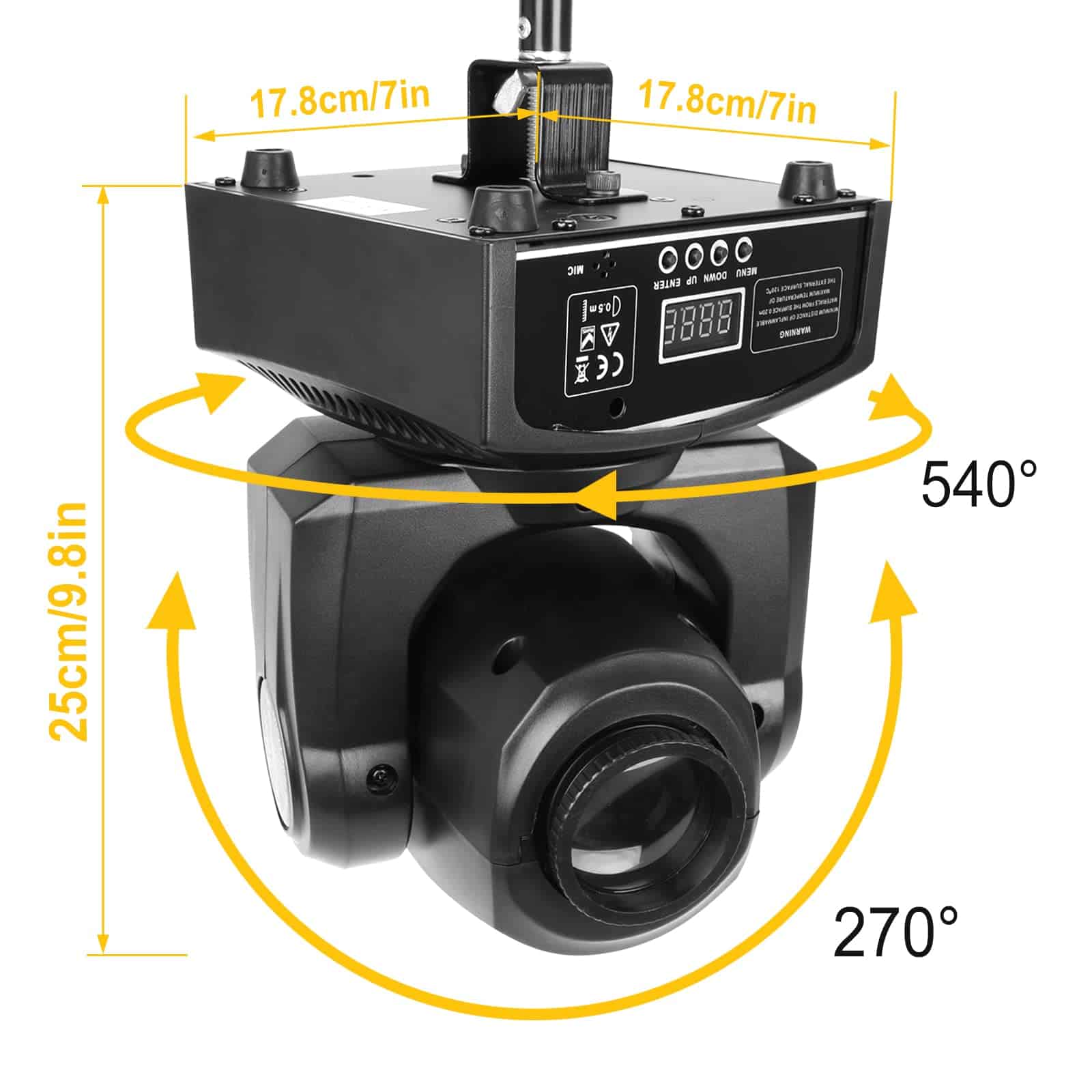 ZU&RU Luces de Escenario LED Luces Móviles de Cabeza 8 - Imagen 7