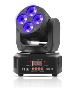 Luces DJ 50W RGBWA/UV Mini Cabeza Móvil de Escenario, Luz
