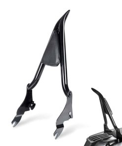 Sresk Respaldo Desmontable Negro para Pasajero de Sissy Bar