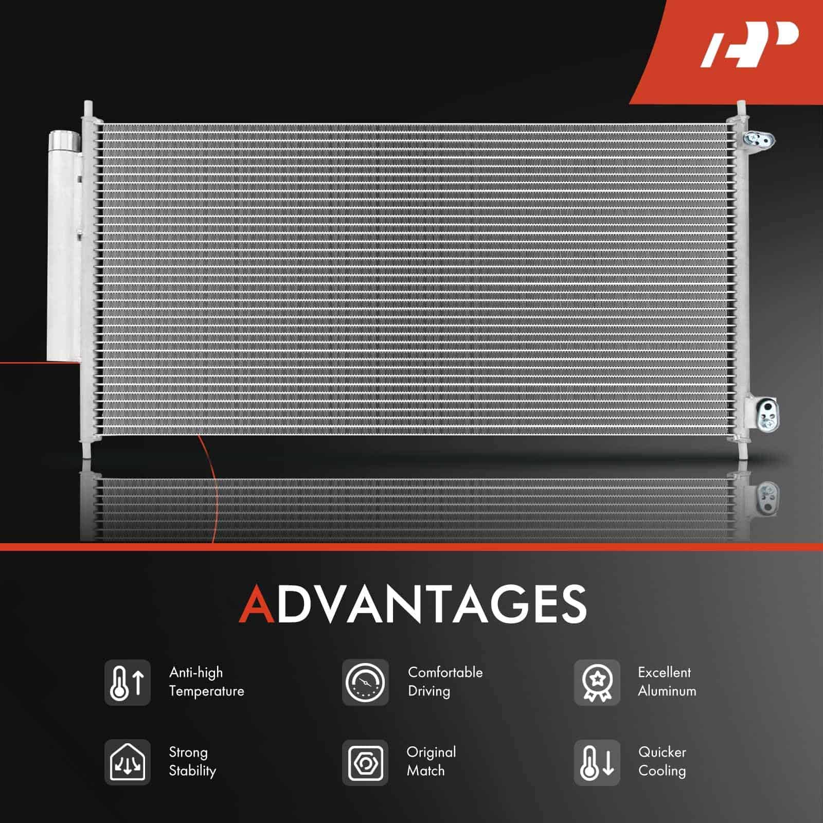 Condensador de Aire Acondicionado A-Premium Compatible con - Imagen 6