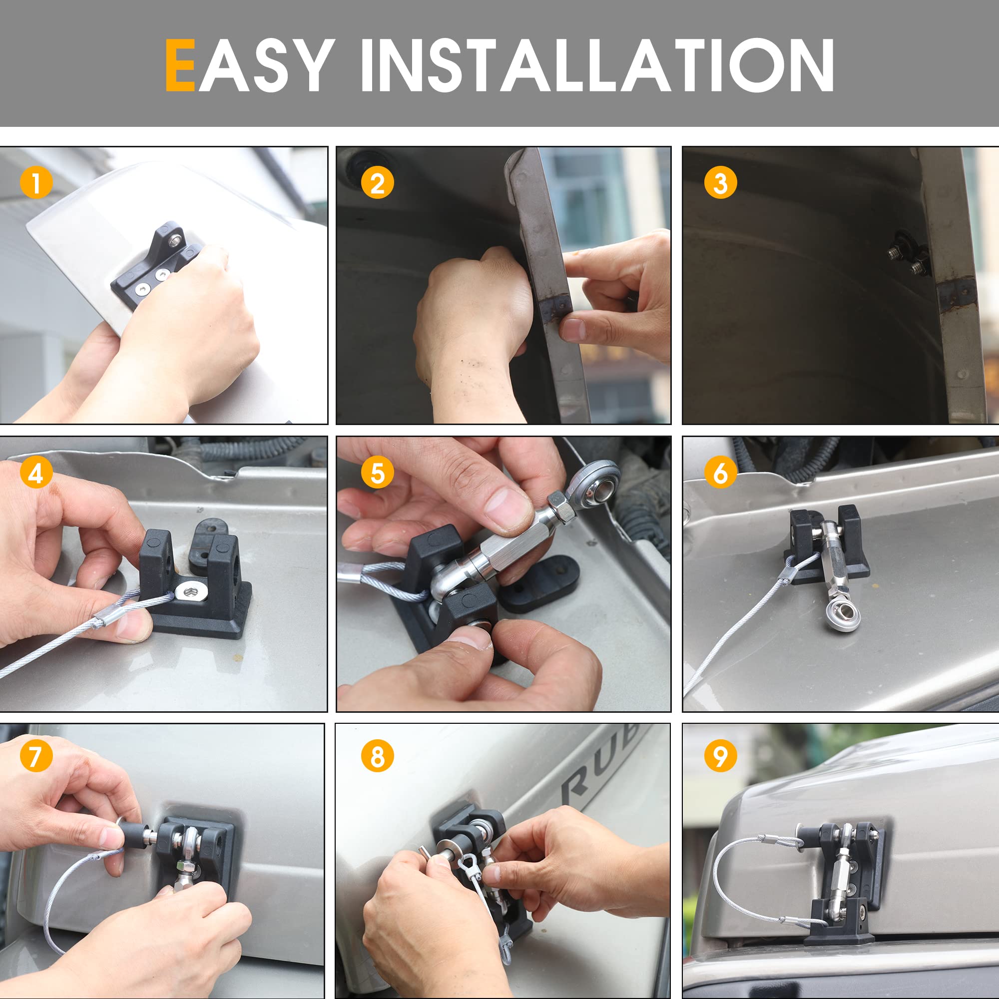 Cerrojo de capó con cierre West-xingzhe TJ para Jeep - Imagen 7