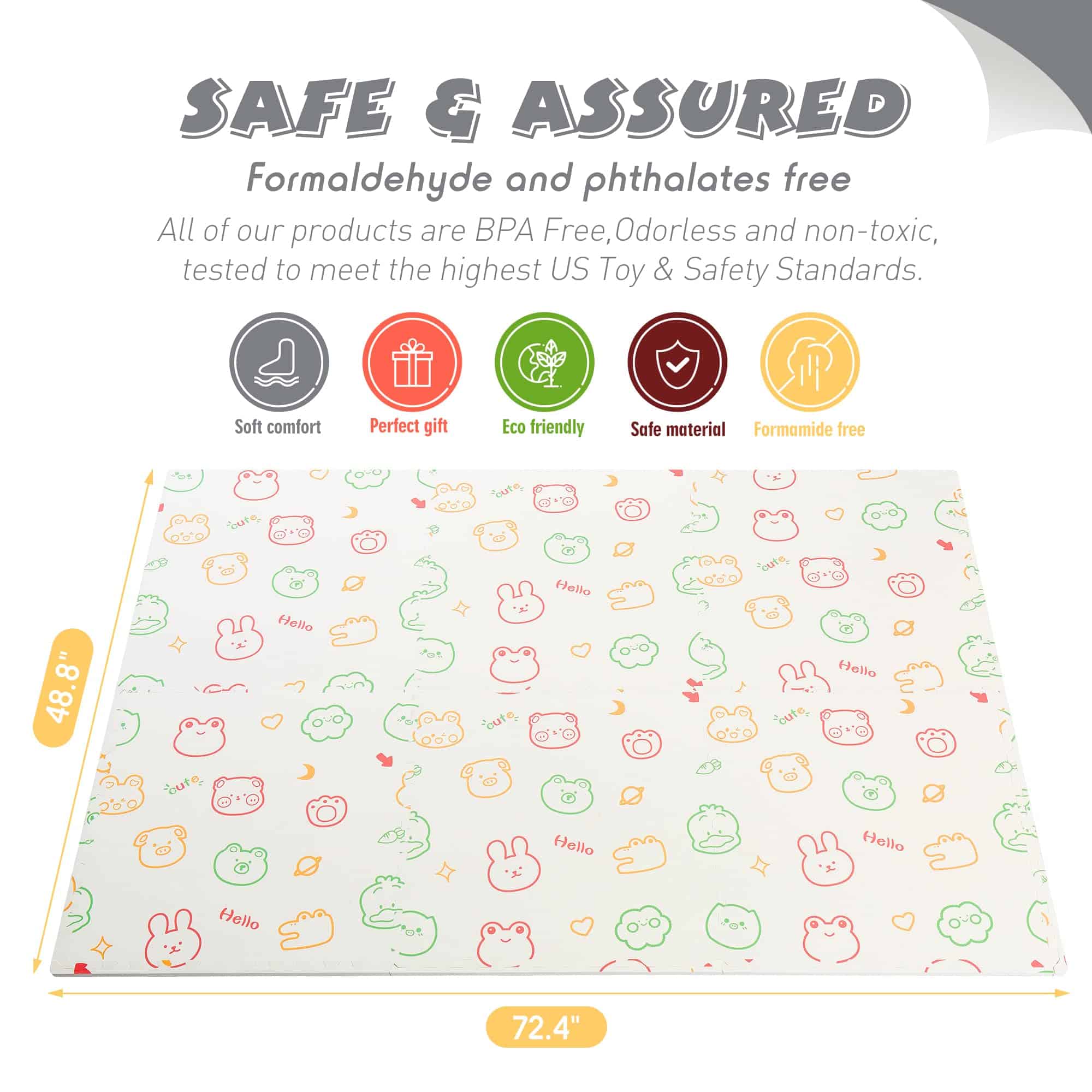 Tapete Espumoso POSIKEDE con Superficie de Alfombra con - Imagen 3