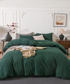 Set de Funda de Edredón de Algodón Lavado con Textura Tipo