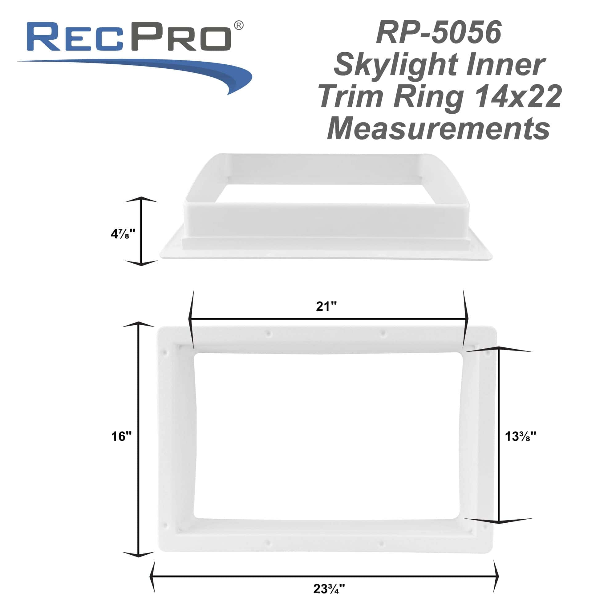 RecPro RV Skylight Inner Garnish para Claraboya Rectangular - Imagen 4