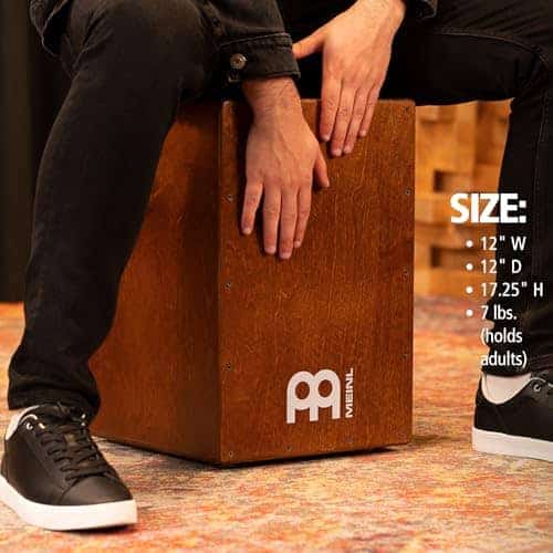 Meinl Percussion Cafe Cajon Caja de percusión con bolsa y - Imagen 7