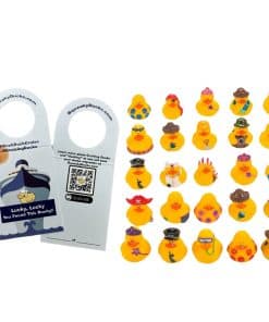 Set de 25 Etiquetas de Patos de Crucero con 25 Patos de