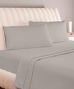 Juego de Sábanas de Lujo de Lino de -Café Taupe