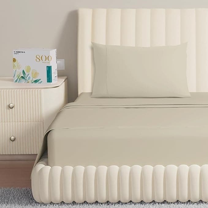 Juego de sábanas de algodón egipcio de 800 hilos Carressa
