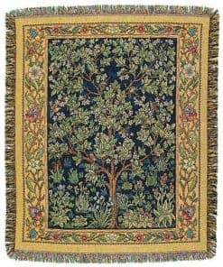 Manta de regalo con tapiz del Árbol de la Vida de William