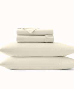 Juego de Sábanas con Dobladillo de Firma -Natural