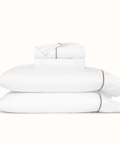 Juego de Sábanas BOLL & BRANCH Signature Embroidered -