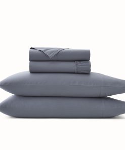 Juego de sábanas con dobladillo de firma -Mineral