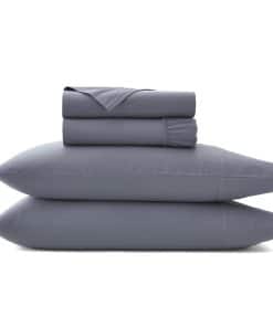 Juego de sábanas con dobladillo de firma -Mineral