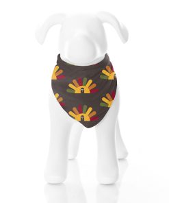 Bandana para perros KICKEE en estampado de pavo de Acción