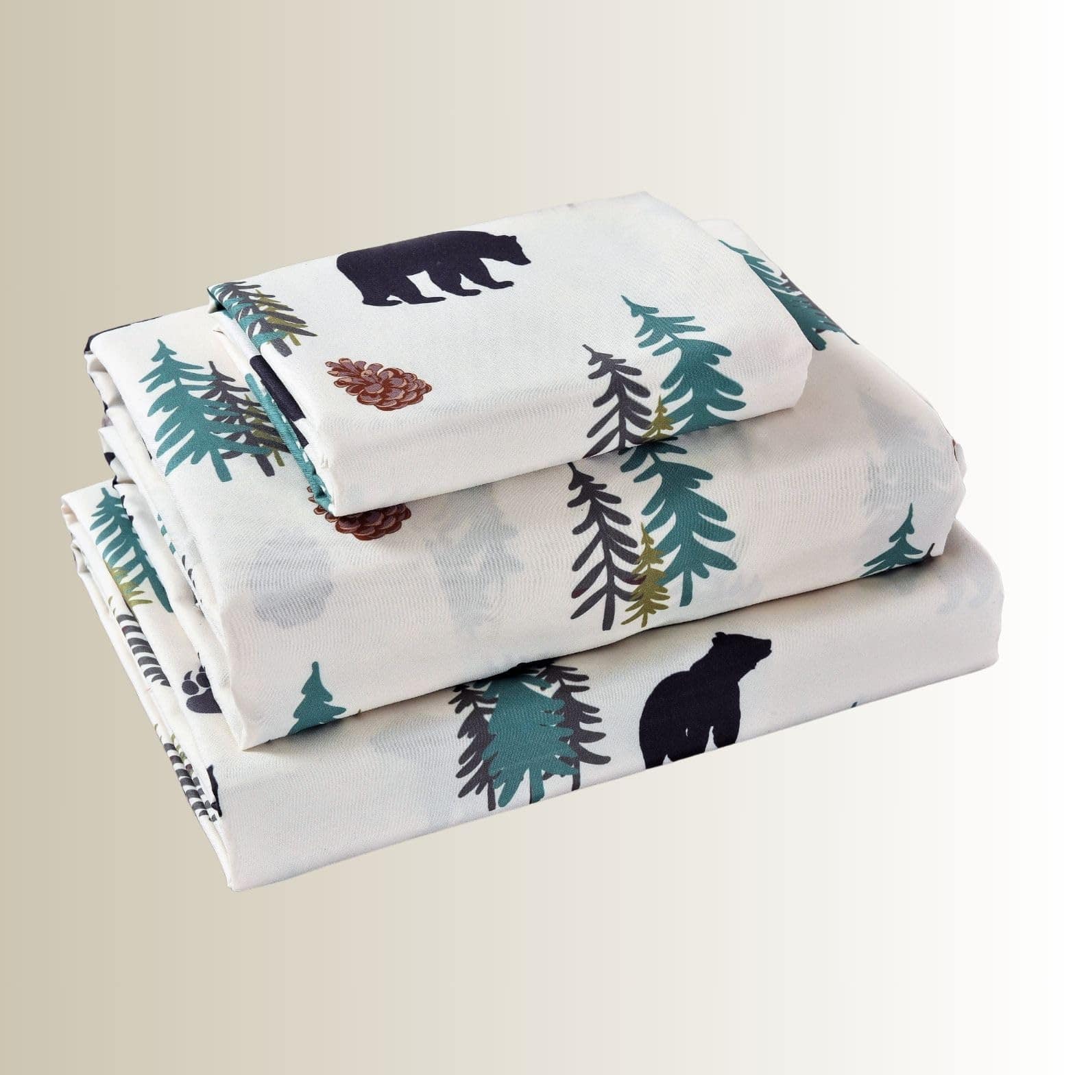 Juego de sábanas y fundas de almohada decorativas ultra