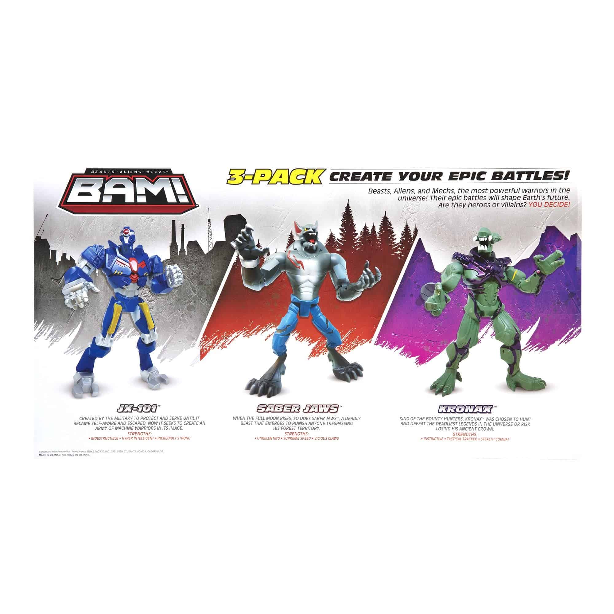 Set de 3 Figuras de Acción B.A.M. Beast Aliens Mech de 11" - Imagen 7