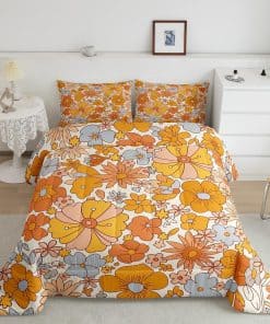 Erosebridal Hippie Flower Juego de Edredón King