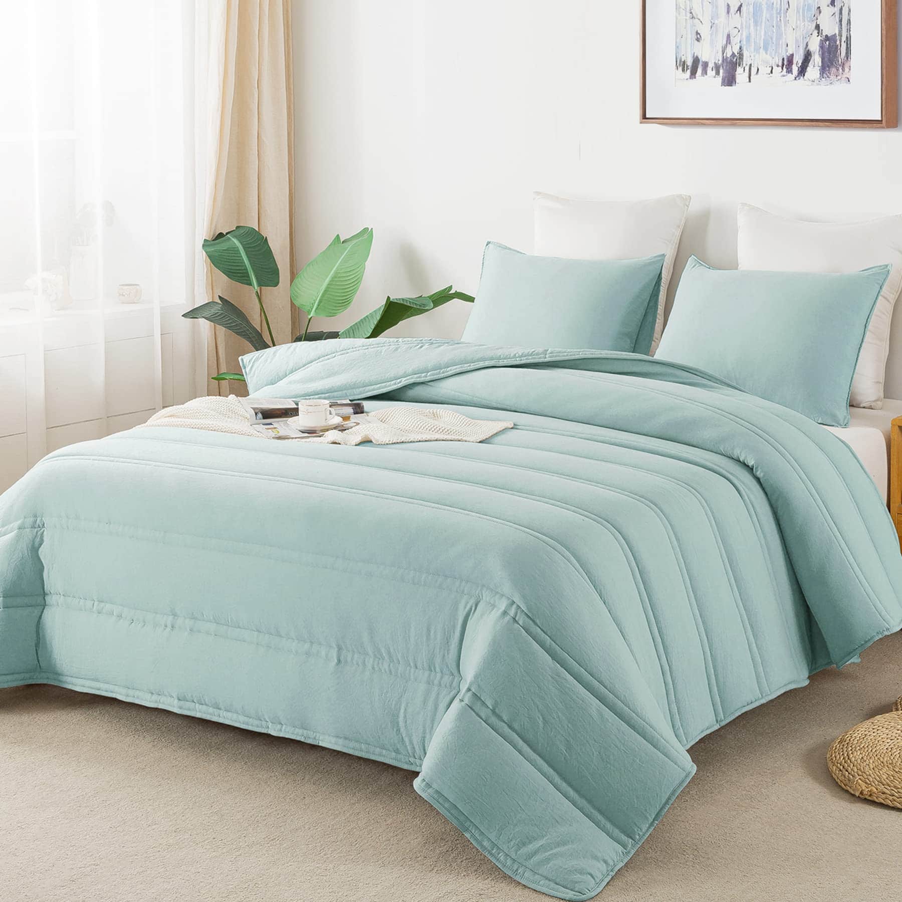 Juego de Edredón Anna.Z Home de 3 Piezas, Relleno