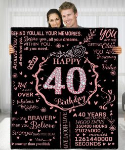 Regalos de manta para el 40 cumpleaños de mujeres - Ideas