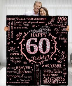 Manta de Regalo de 60 Cumpleaños para Mujeres - Ideas de