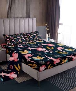 Juego de Sábanas de Axolote de Dibujos Animados para Niños