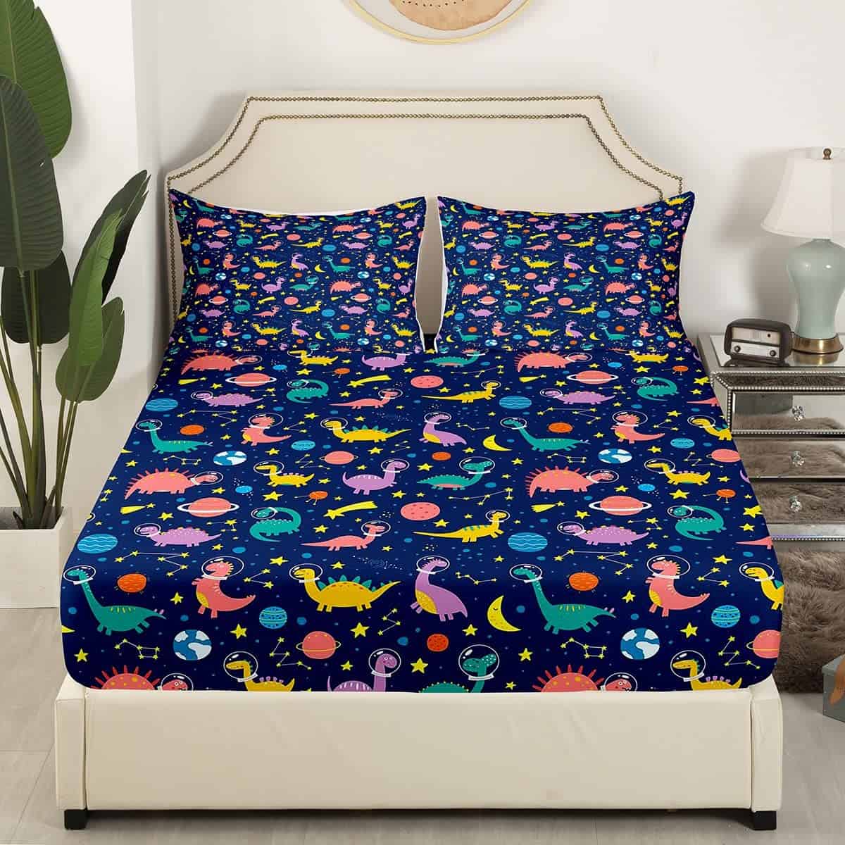 Juego de Sábanas de Dinosaurio Cartoon para Niños, Juego de - Imagen 4