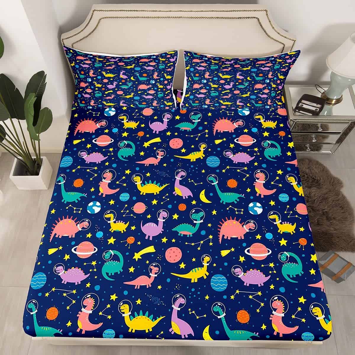 Juego de Sábanas de Dinosaurio Cartoon para Niños, Juego de - Imagen 3