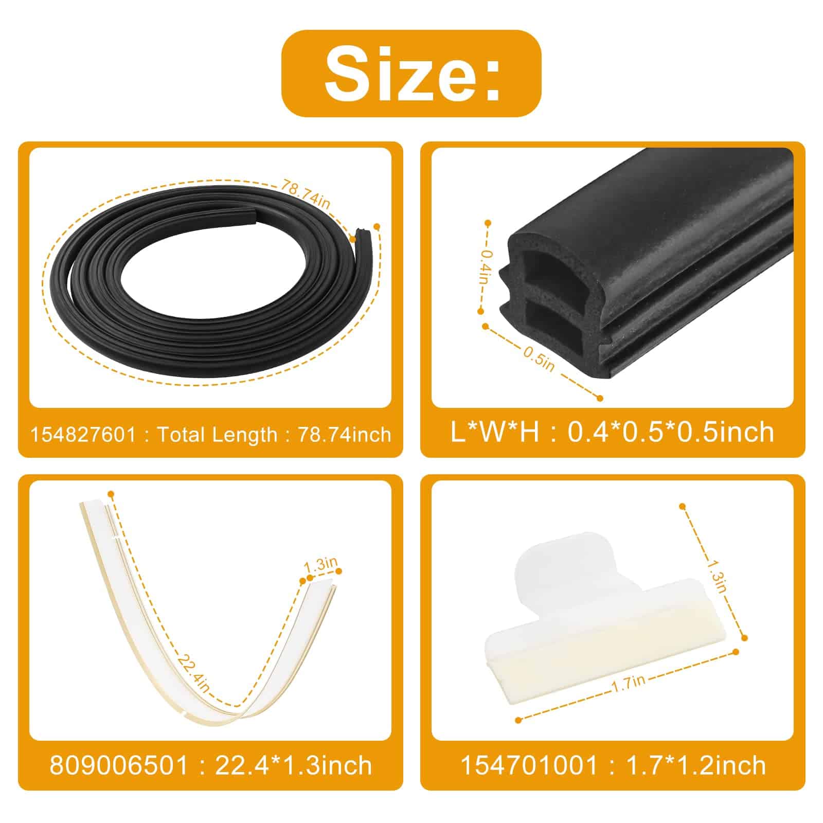 154827601 Kit de Sello de Puerta Inferior del Lavavajillas - Imagen 4