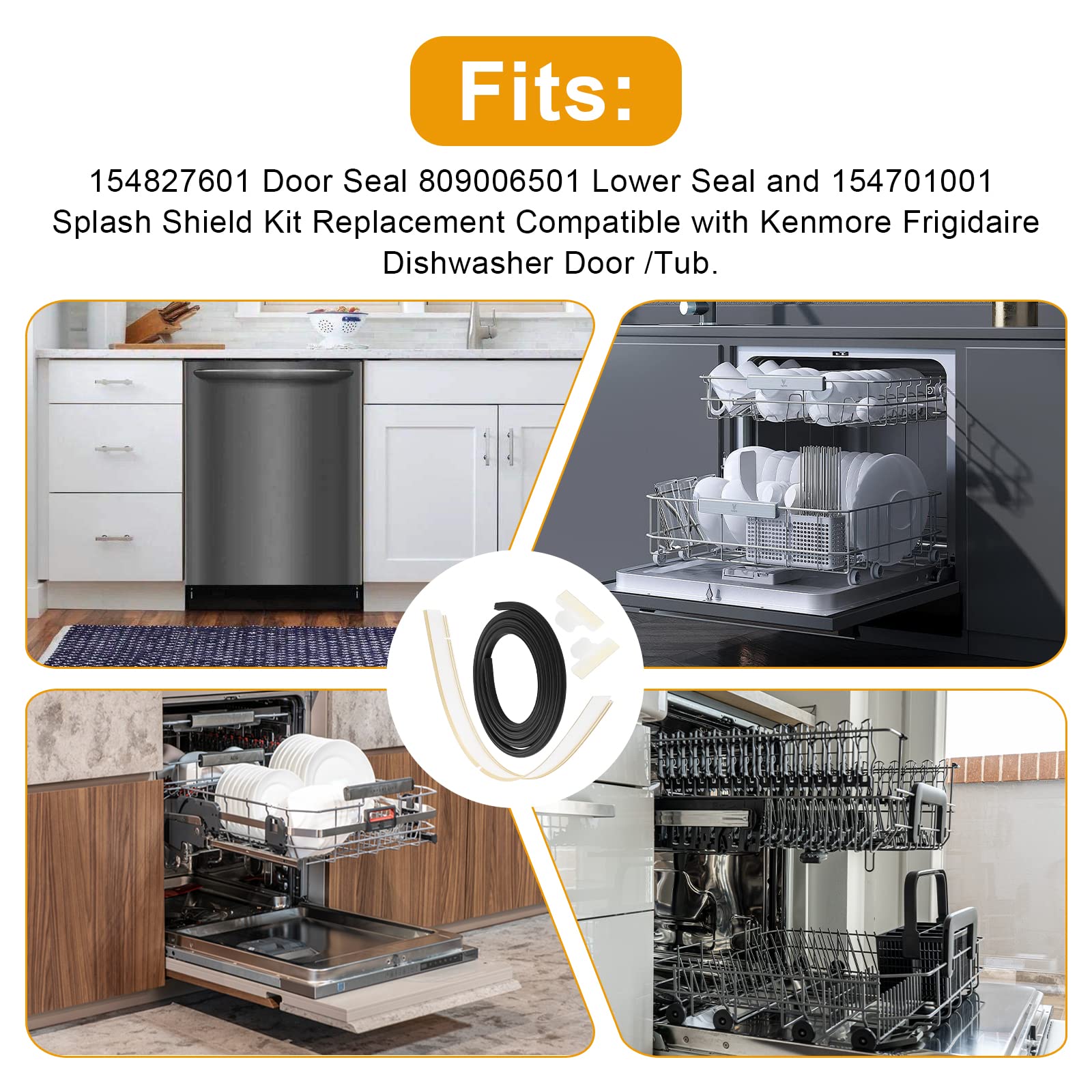 154827601 Kit de Sello de Puerta Inferior del Lavavajillas - Imagen 6