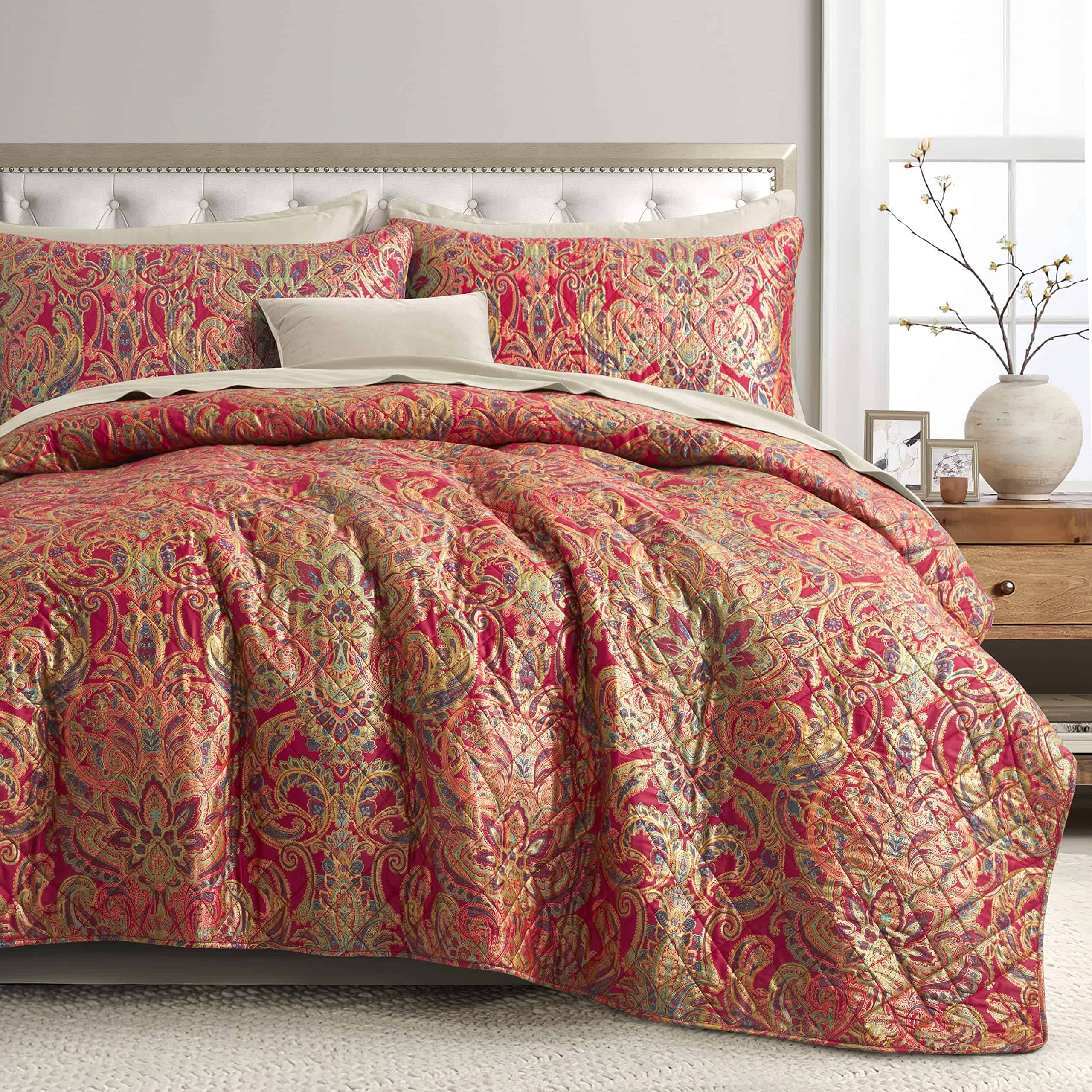 Set de Ropa de Cama de Lujo con Estampado Bohemio Paisley