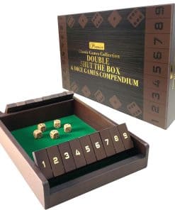 Juego de Mesa Doble Shut the Box & Dados con Compendio