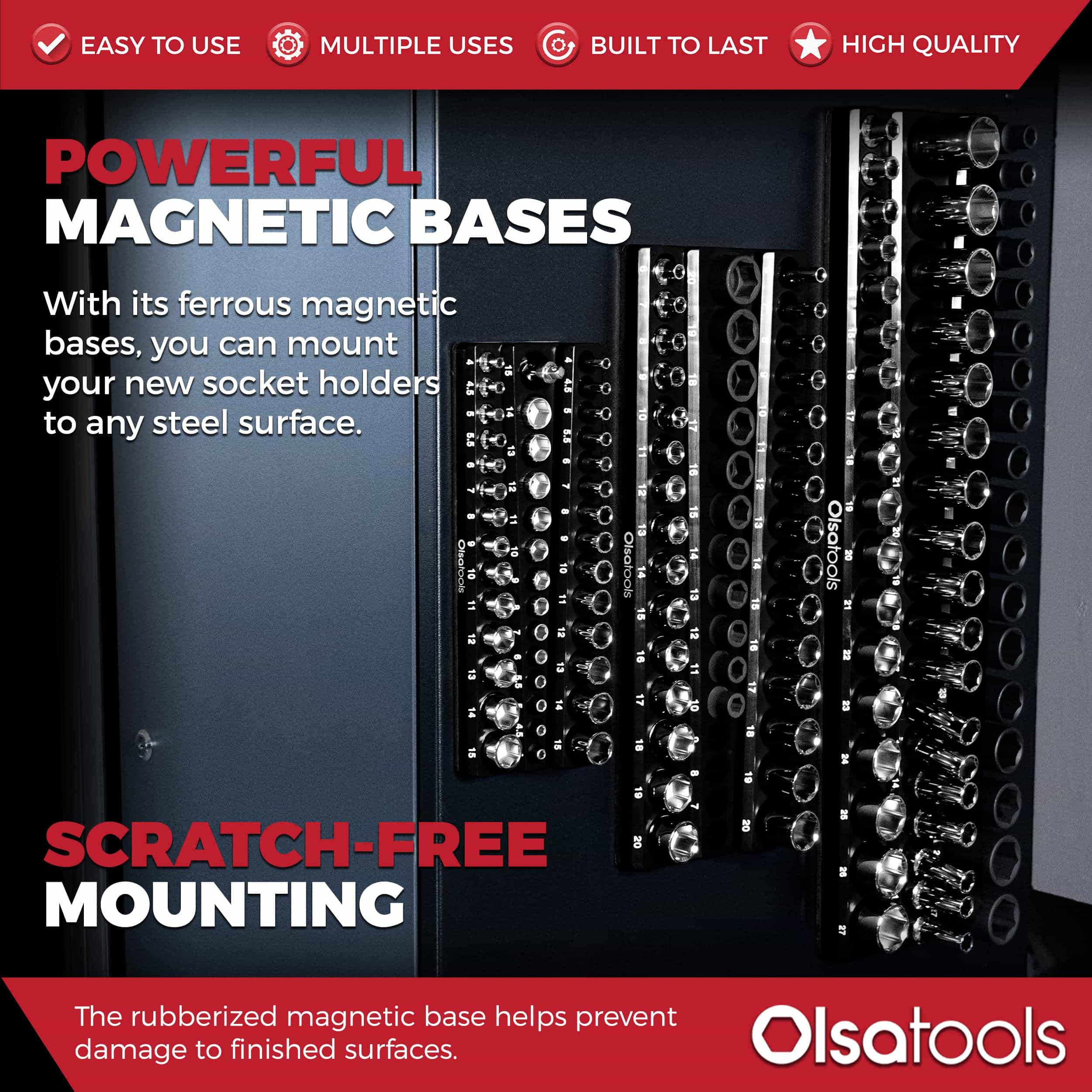 Organizador de enchufes magnéticos Olsa Tools | Juego de 3 - Imagen 6