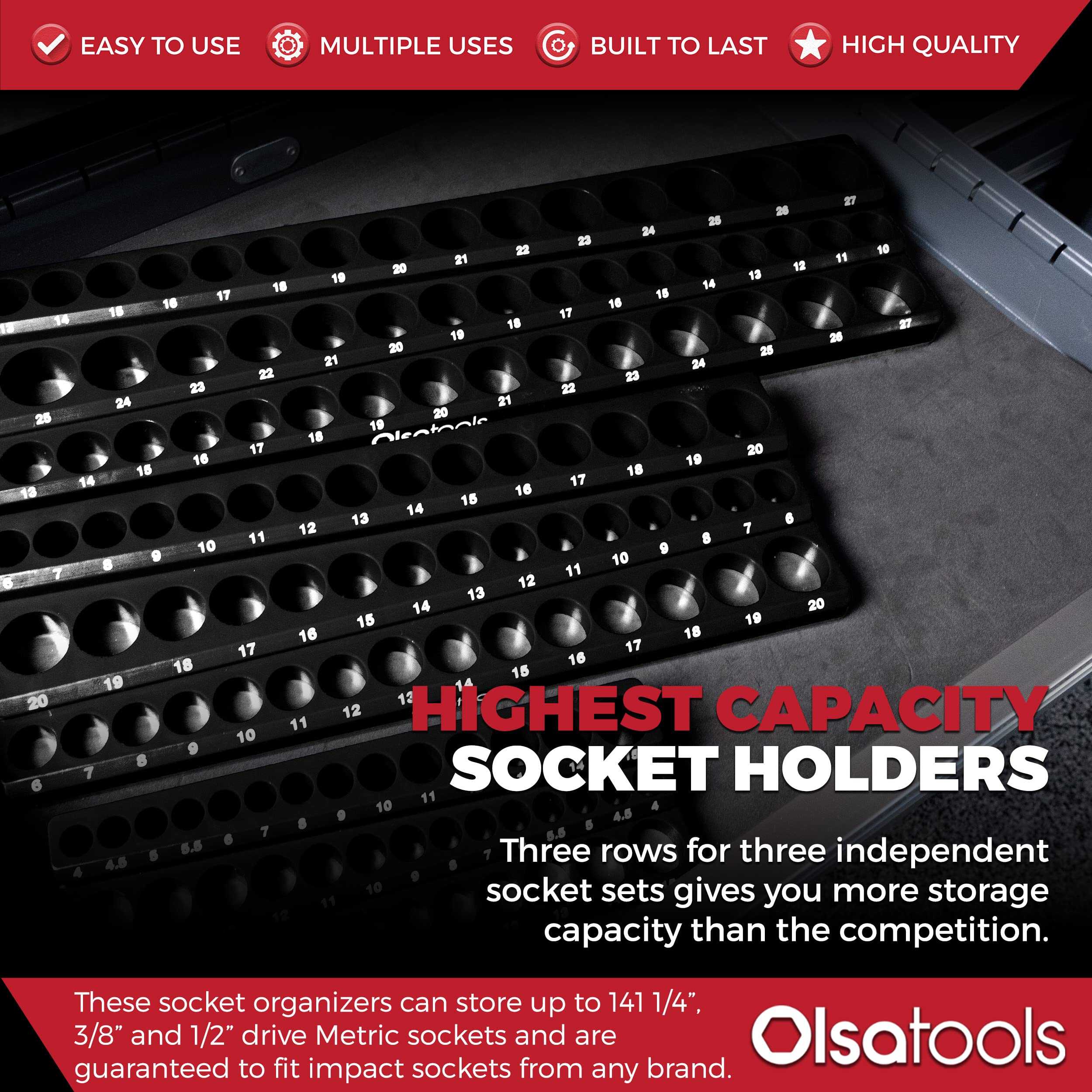 Organizador de enchufes magnéticos Olsa Tools | Juego de 3 - Imagen 3