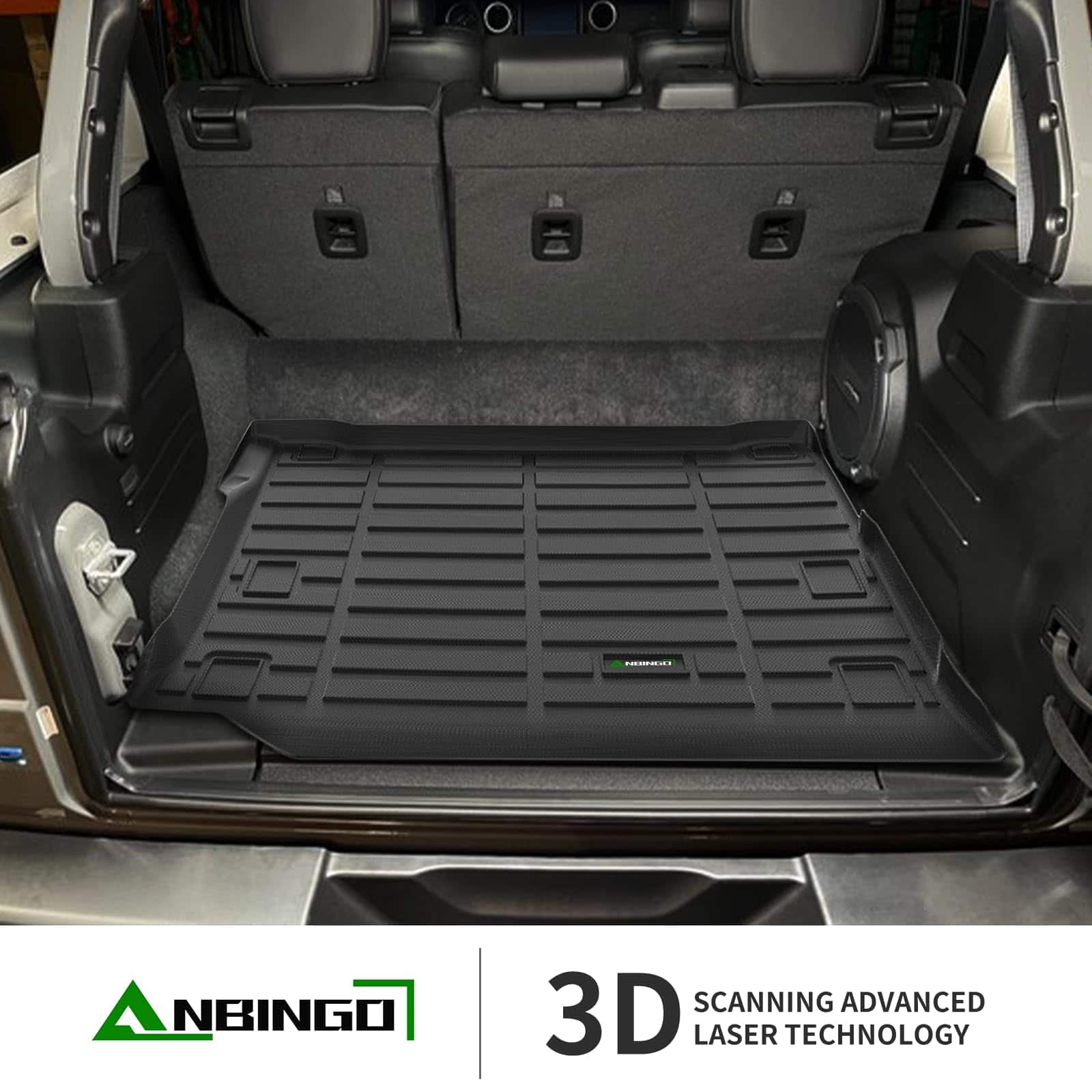 ANBINGO-Cargo Mat para Jeep Wrangler 4XE 2021-2024 (Incluye - Imagen 3