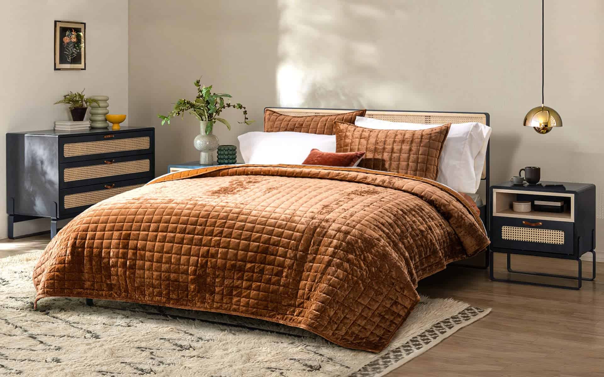 Juego de Edredón de Terciopelo de Lujo RECYCO Tamaño King, - Imagen 4