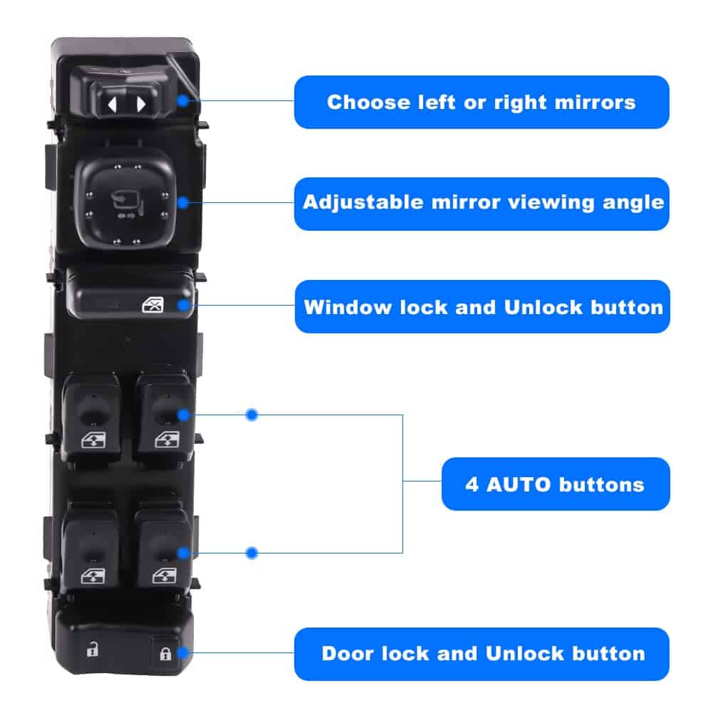 Interruptor de ventana principal WMPHE compatible con Chevy - Imagen 4