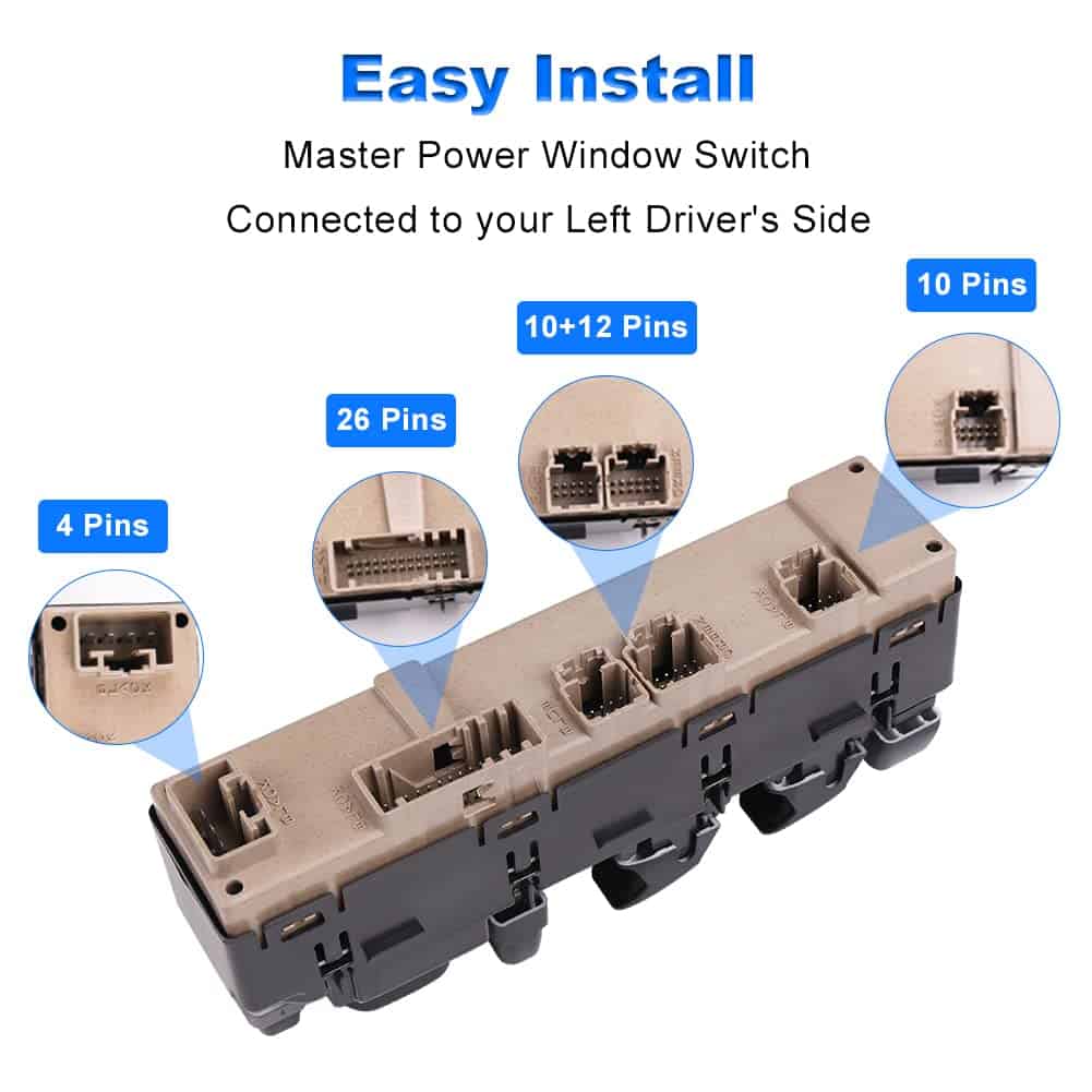 Interruptor de ventana principal WMPHE compatible con Chevy - Imagen 6