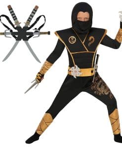 Disfraz de Ninja para Niños Morph Kids, -Dorado