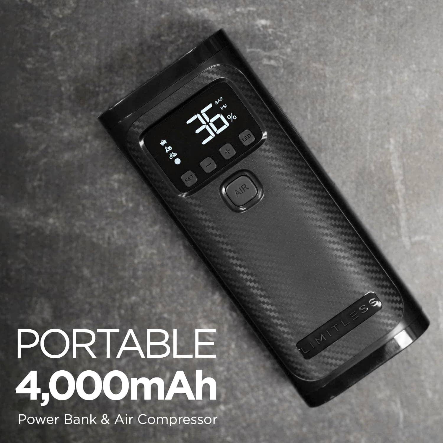 Compresor de Aire Portátil Limitless AirPro 150 PSI con - Imagen 3