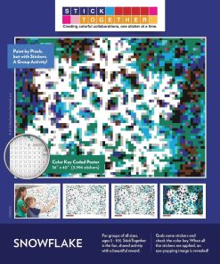 Kit de arte de mosaico de copo de nieve para niños y