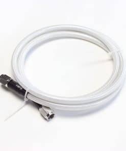 Línea de freno trenzada de acero inoxidable blanco perla