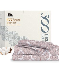 Juego de Sábanas de Algodón Estampado -Estampado - Paisley R