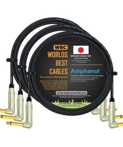3 Unidades - 6 Pies - Cable de Pedal, Efectos, Patch,