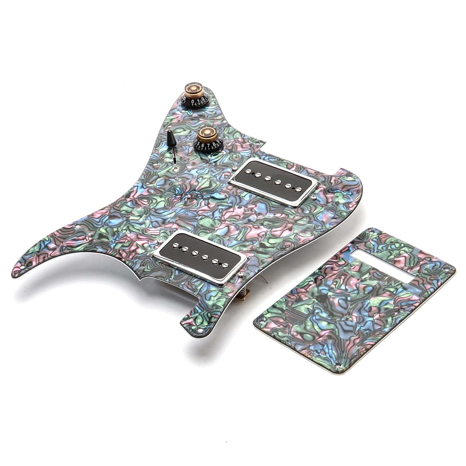 Unxuey 11 Hole HH Pickguard Scratch Plate Back Plate con - Imagen 5