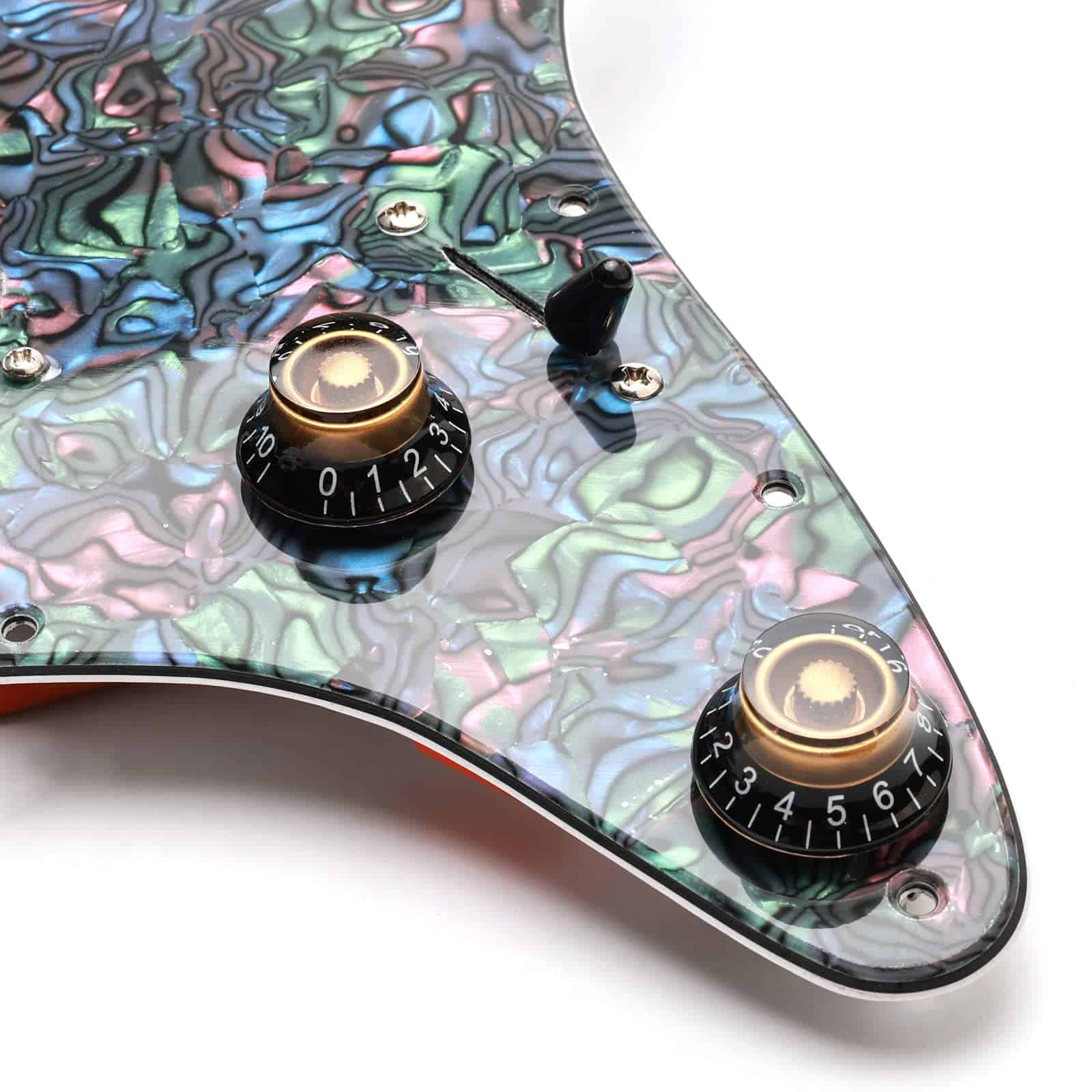 Unxuey 11 Hole HH Pickguard Scratch Plate Back Plate con - Imagen 8