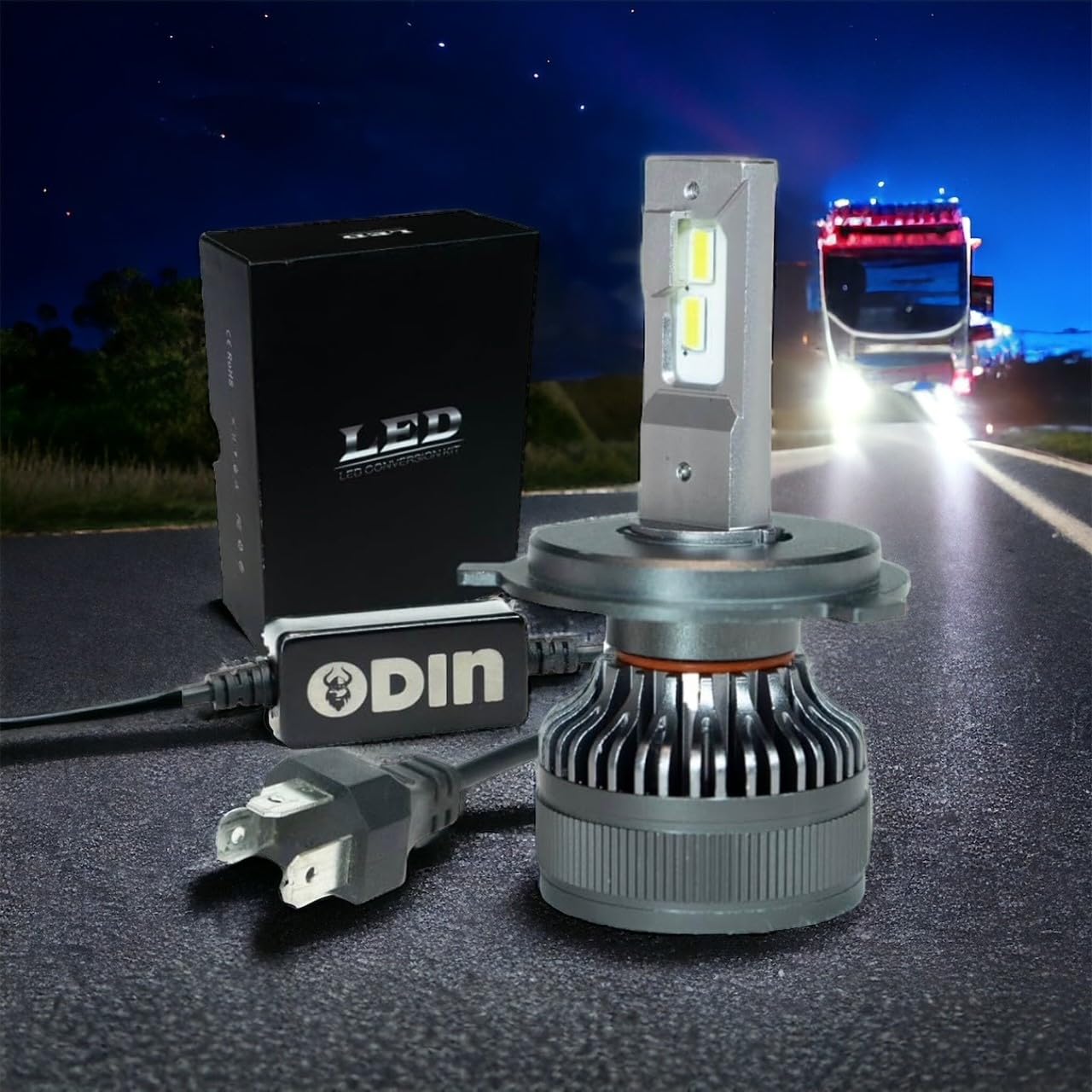 Bombillas LED para faros Odin H4. Luces LED para autos y