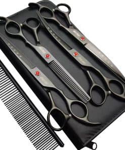 Juego de tijeras de peluquería profesional de titanio de