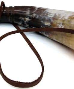 Viking Blowing Ox-Horn Battle Trumpet Whistle Medieval Bull