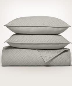 Set de edredón BOLL & BRANCH Signature Basketweave - Tamaño