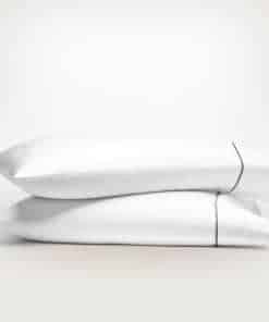 Set de Fundas de Almohada Bordadas Boll & -Blanco/Piedra